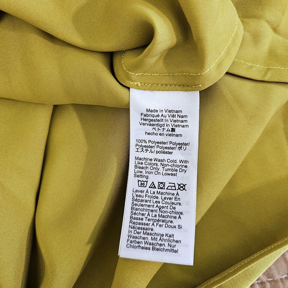 J. Crew Gwyneth Slip Skirt A-line Midi Y2k Lime Green - Picture 5 of 8